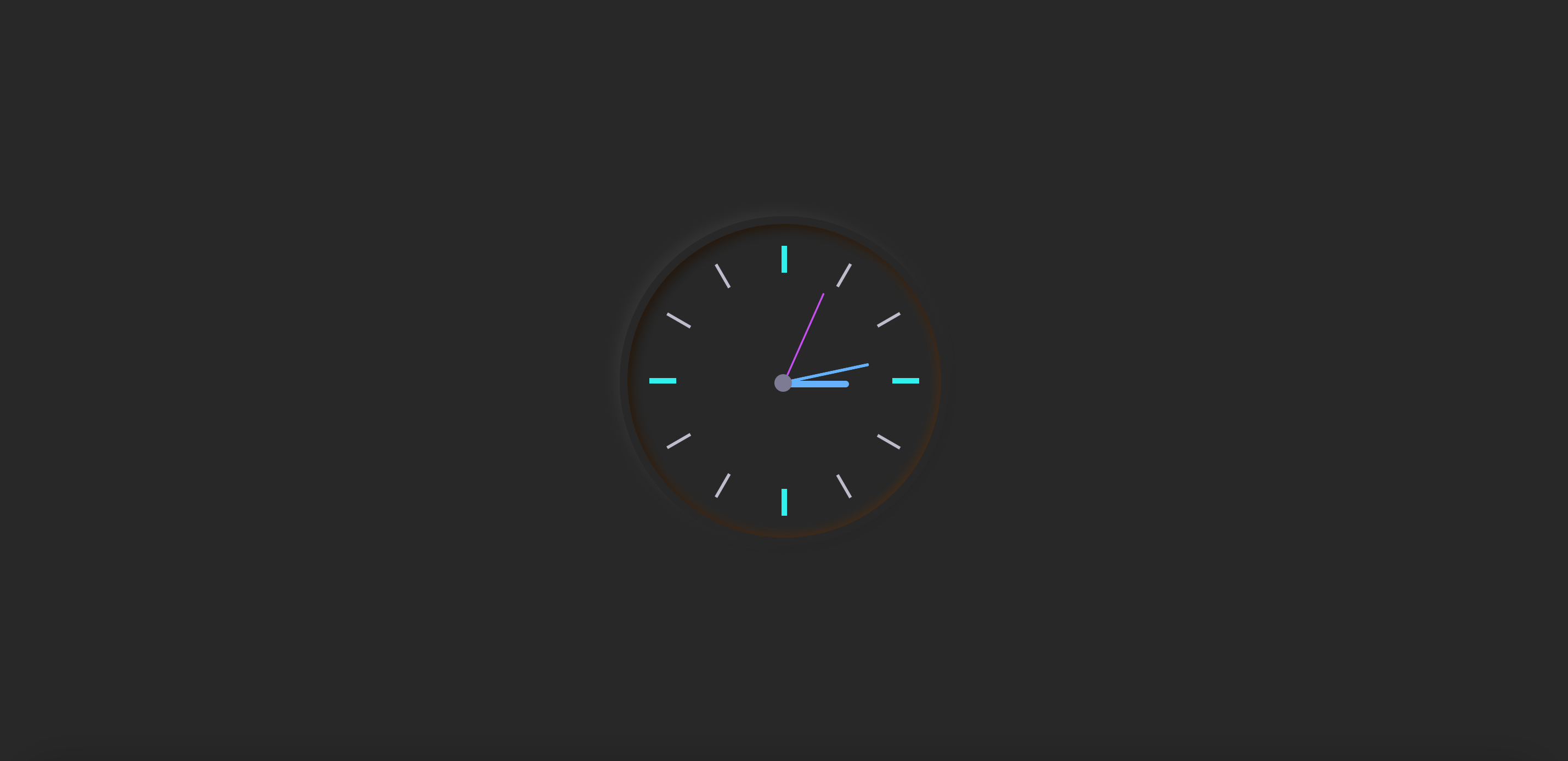 Clock with CSS and JavaScript