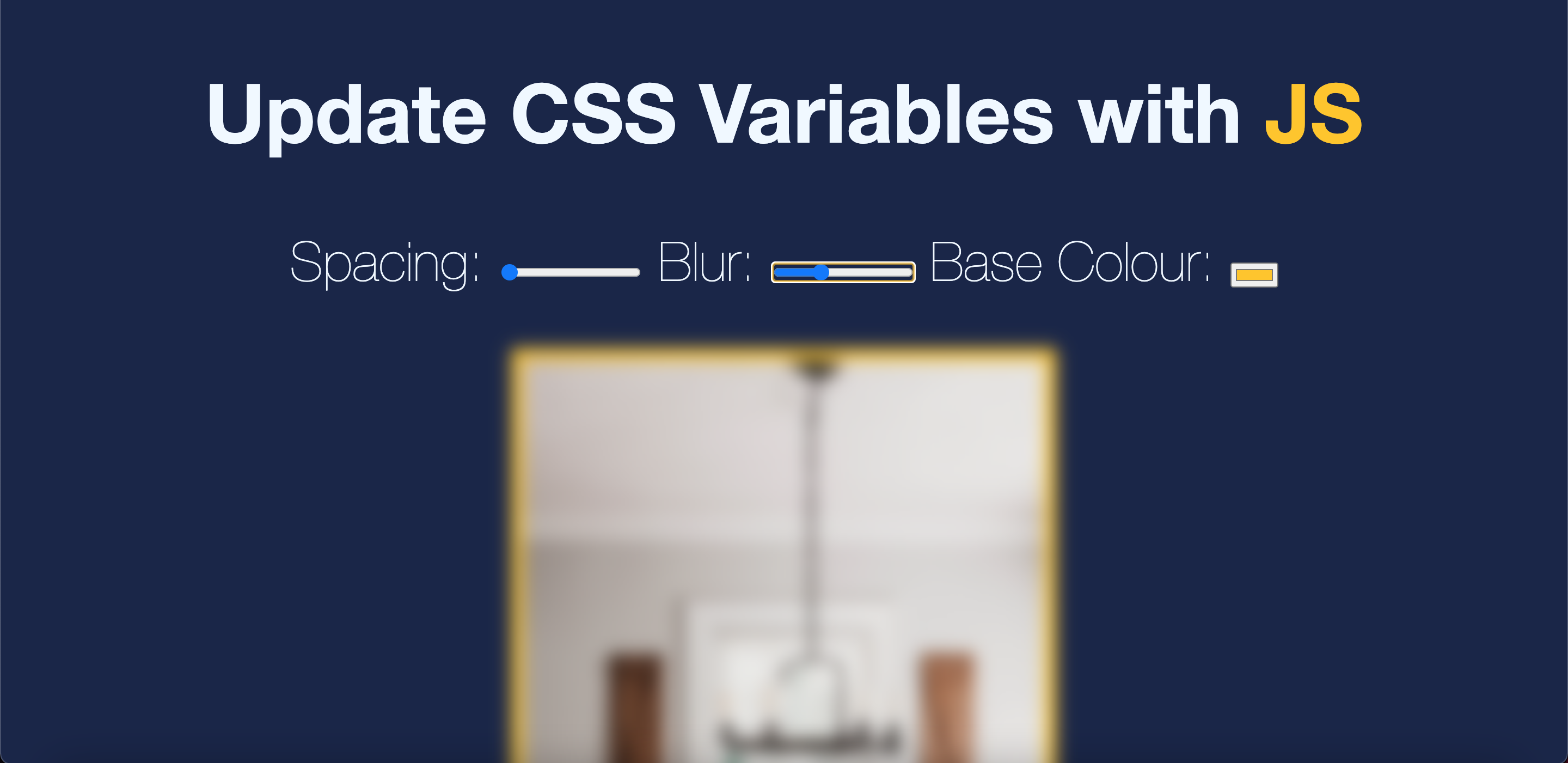 Update CSS Variables with JS